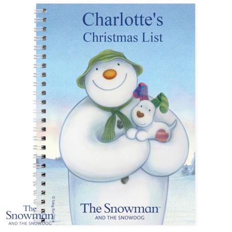 Personalised The Snowman & The Snowdog A5 Notebook £7.99
